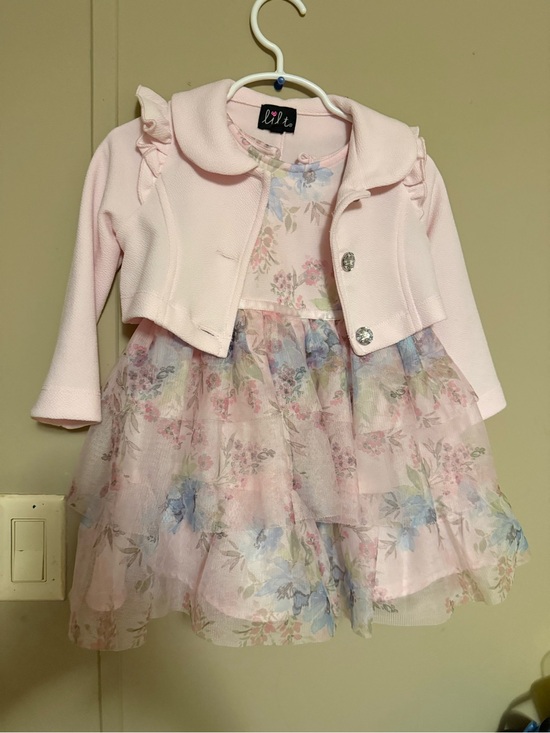 Other - Lil' Peep Pink Floral Party Dress & Jacket Set